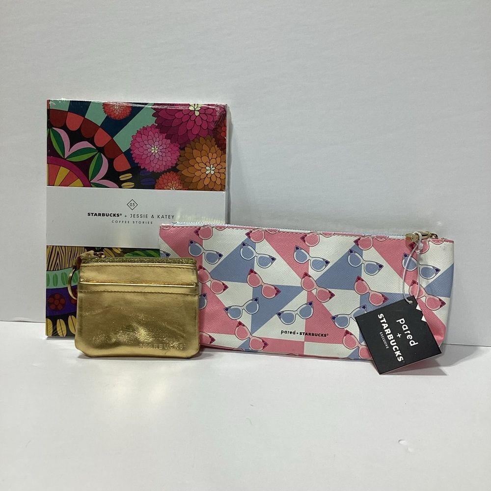 Starbucks Journals, Pencil and Coin Pouches NWT